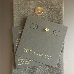 Zoe Chicco Virgo stud - 14k gold, single